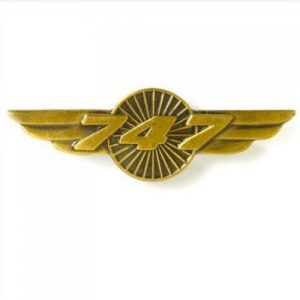 Boeing 747 Wings Pin