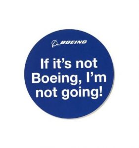 Boeing Sticker Not Going
