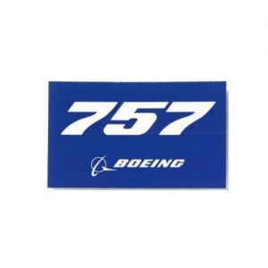 Boeing 757 Sticker Blue