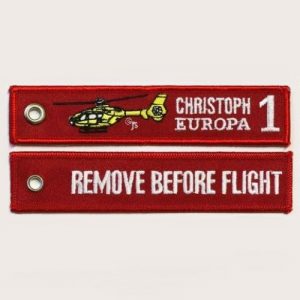 "Remove Before Flight" Schlüsselanhänger | Christoph Europa 1