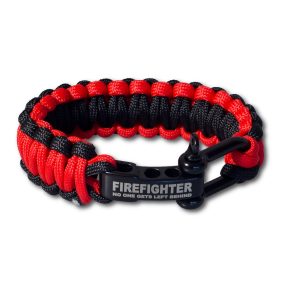 Paracord Armband "Firefighter" rot